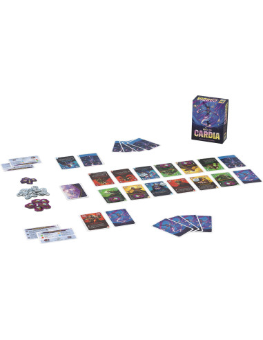 Asmodee   Duel Pour Cardia   Jeu De Duel Tactique   Jeu De Cartes Compact 