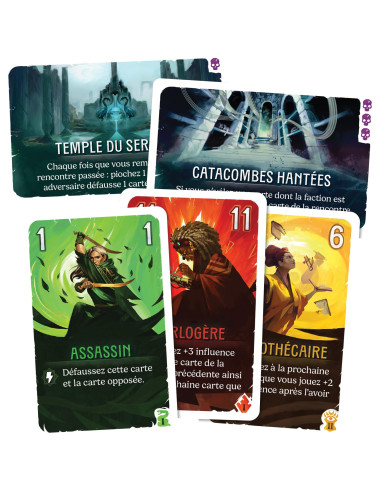 Asmodee   Duel Pour Cardia   Jeu De Duel Tactique   Jeu De Cartes Compact 