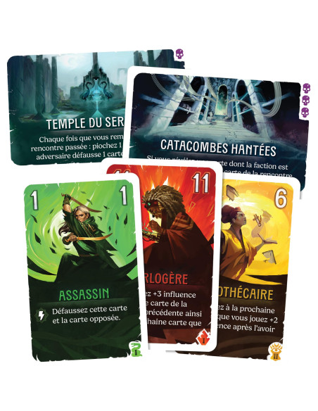 Asmodee   Duel Pour Cardia   Jeu De Duel Tactique   Jeu De Cartes Compact 