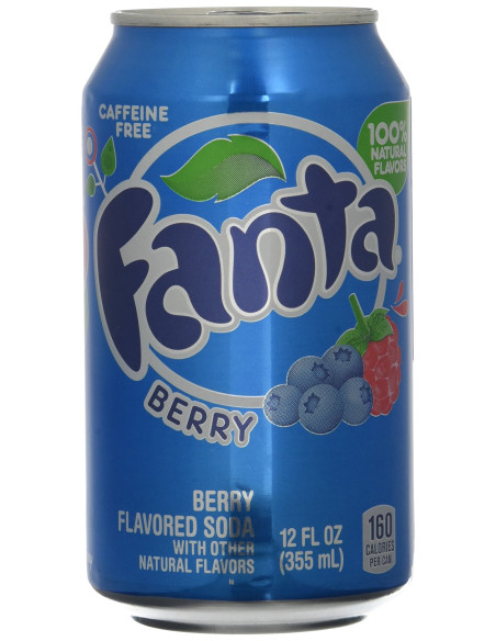 Fanta Myrtille Boisson Gazeuse 350 G   Lot De 8 