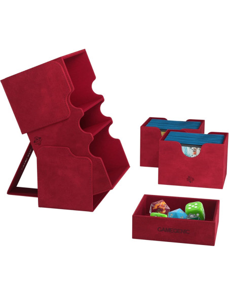 Gamegenic Ggs20111 Ml Stronghold 200 Xl Rangement De Collections, Multilingue, Espagnol, Rouge 