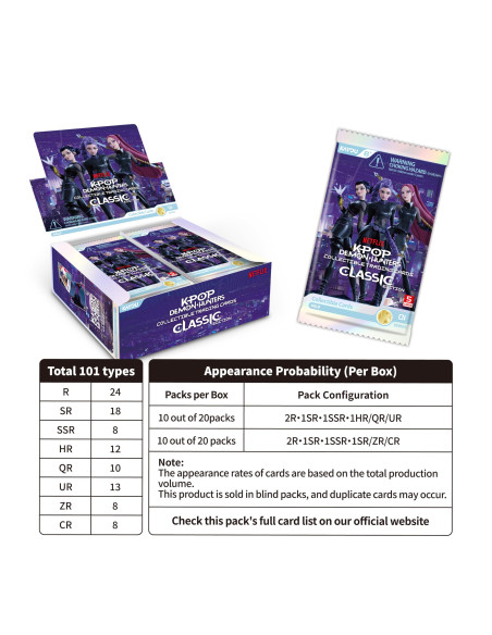 K Pop Demon Hunters : Kayou   Collectible Cards Classic Edition 001   Série 1 B 