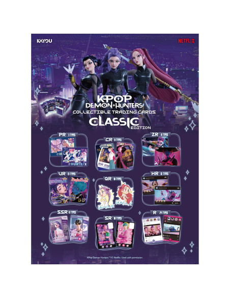 K Pop Demon Hunters : Kayou   Collectible Cards Classic Edition 001   Série 1 B 
