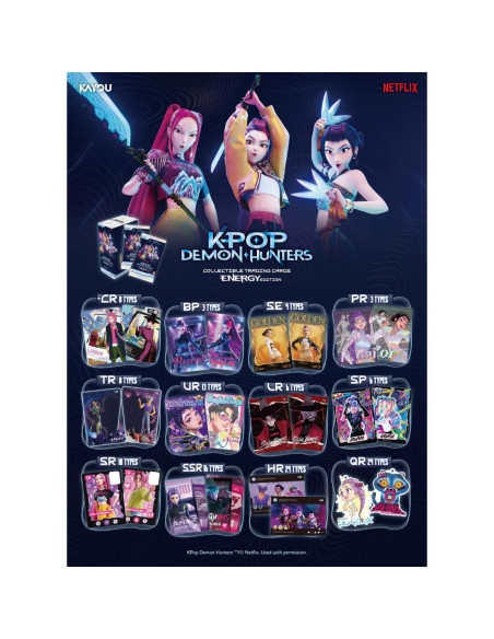 Kayou, Kpop Demon Hunters Classic Cards   8 Cartes Pr. Pack   11 Niveaux De Variété 