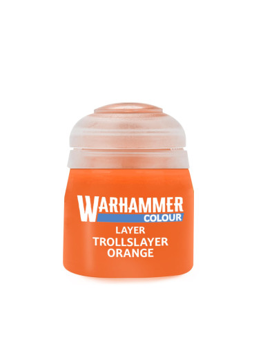 Warhammer Colour Couche : Peinture Acrylique Orange Troll Slayer 12 Ml 