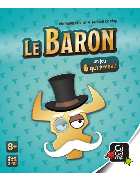 Gigamic   Le Baron   Jeux De Société   Jeux De Cartes Dès 8 Ans   Jeu D'ambiance Pour Enfant, Famille Et Amis   Gamme 6 