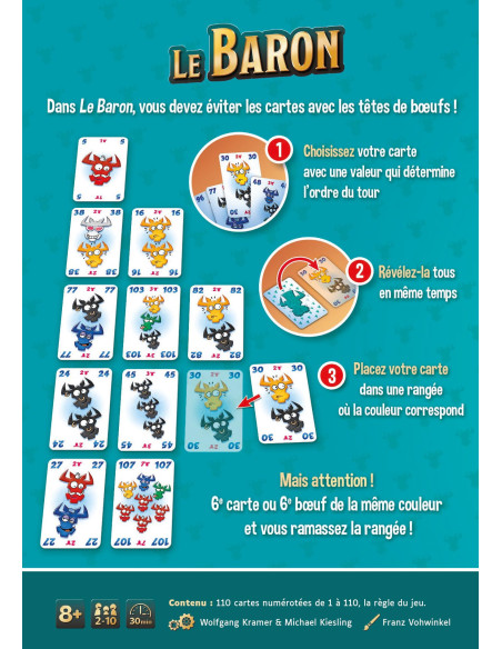 Gigamic   Le Baron   Jeux De Société   Jeux De Cartes Dès 8 Ans   Jeu D'ambiance Pour Enfant, Famille Et Amis   Gamme 6 
