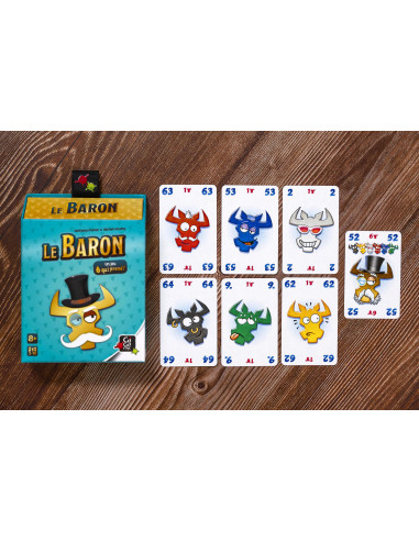 Gigamic   Le Baron   Jeux De Société   Jeux De Cartes Dès 8 Ans   Jeu D'ambiance Pour Enfant, Famille Et Amis   Gamme 6 