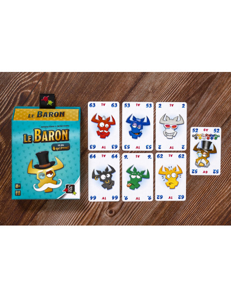 Gigamic   Le Baron   Jeux De Société   Jeux De Cartes Dès 8 Ans   Jeu D'ambiance Pour Enfant, Famille Et Amis   Gamme 6 