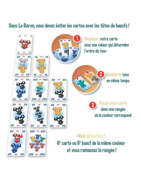 Gigamic   Le Baron   Jeux De Société   Jeux De Cartes Dès 8 Ans   Jeu D'ambiance Pour Enfant, Famille Et Amis   Gamme 6 
