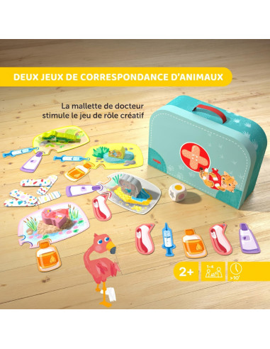 Haba Mallette De Médecin Avec Deux Idées De Jeux Pour Une Première Compréhension Des Règles   Soigner Les Animaux De 
