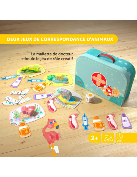 Haba Mallette De Médecin Avec Deux Idées De Jeux Pour Une Première Compréhension Des Règles   Soigner Les Animaux De 