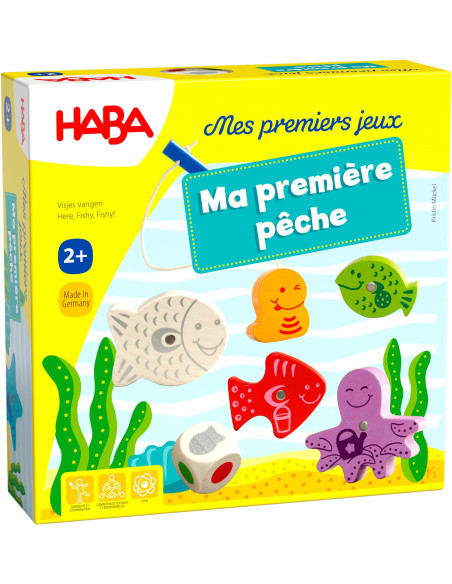 Haba   Ma Première Pêche   Jeux De Société Enfant   Jeu éducatif Et Ludique   Jeu Libre Magnétique   1 à 4 Joueurs   2 