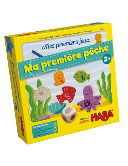 Haba   Ma Première Pêche   Jeux De Société Enfant   Jeu éducatif Et Ludique   Jeu Libre Magnétique   1 à 4 Joueurs   2 