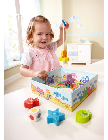 Haba   Ma Première Pêche   Jeux De Société Enfant   Jeu éducatif Et Ludique   Jeu Libre Magnétique   1 à 4 Joueurs   2 