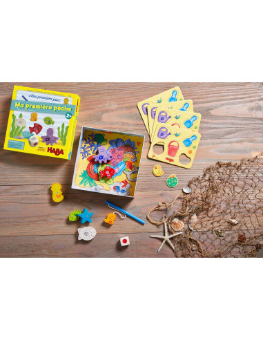 Haba   Ma Première Pêche   Jeux De Société Enfant   Jeu éducatif Et Ludique   Jeu Libre Magnétique   1 à 4 Joueurs   2 