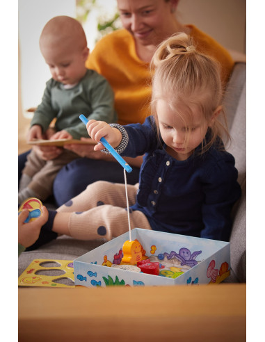 Haba   Ma Première Pêche   Jeux De Société Enfant   Jeu éducatif Et Ludique   Jeu Libre Magnétique   1 à 4 Joueurs   2 