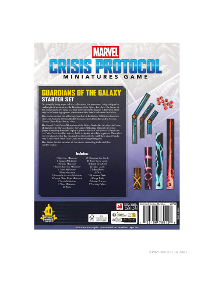 Asmodee Marvel : Crisis Protocol Les Gardiens De La Galaxie Jeu De Figurines à Partir De 14 Ans 2 Joueurs Temps De Jeu 