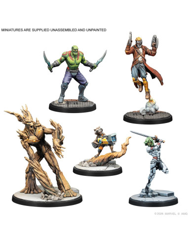 Asmodee Marvel : Crisis Protocol Les Gardiens De La Galaxie Jeu De Figurines à Partir De 14 Ans 2 Joueurs Temps De Jeu 