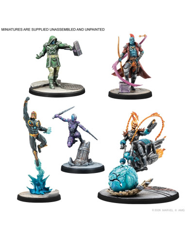 Asmodee Marvel : Crisis Protocol Les Gardiens De La Galaxie Jeu De Figurines à Partir De 14 Ans 2 Joueurs Temps De Jeu 