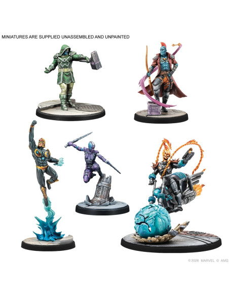 Asmodee Marvel : Crisis Protocol Les Gardiens De La Galaxie Jeu De Figurines à Partir De 14 Ans 2 Joueurs Temps De Jeu 