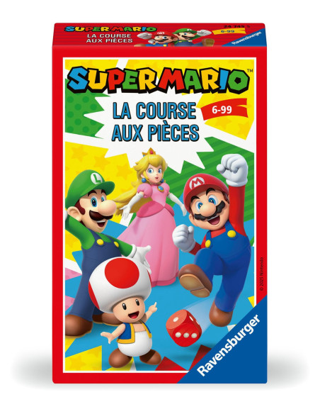 Ravensburger   Jeu De Société   Super Mario   La Course Aux Pièces   Jeu De Plateau En Famille   Tactique Et Chance   à 