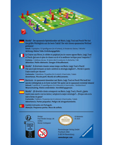 Ravensburger   Jeu De Société   Super Mario   La Course Aux Pièces   Jeu De Plateau En Famille   Tactique Et Chance   à 