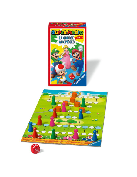 Ravensburger   Jeu De Société   Super Mario   La Course Aux Pièces   Jeu De Plateau En Famille   Tactique Et Chance   à 