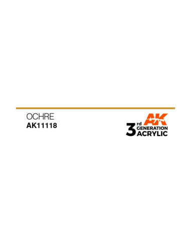 Ak Interactive 3rd Gen Acrylic Ocher 17ml 