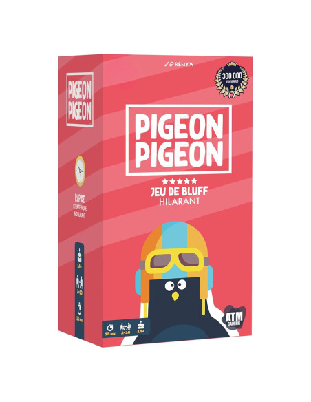 Atm Gaming Pigeon Pigeon   Jeu De Société Ambiance, Bluff, Créativité, Soirée   De 2 à 10 Joueurs   Jeu Fabriqué En 
