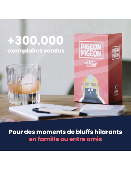 Atm Gaming Pigeon Pigeon   Jeu De Société Ambiance, Bluff, Créativité, Soirée   De 2 à 10 Joueurs   Jeu Fabriqué En 