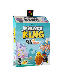 Gigamic   Pirate King   Un Jeu De Prise De Risques   Jeu D'ambiance à Partir De 8 Ans   De 2 à 5 Joueurs, Rouge Et Noir 