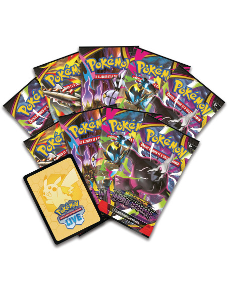 Pokémon: Coffret Dresseur D’élite Méga évolution– Nuit Noire (1 Carte Promo Entièrement Illustrée, 9boosters Et Des 