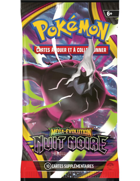 Pokémon: Lot De Boosters Méga évolution– Nuit Noire (6boosters) 