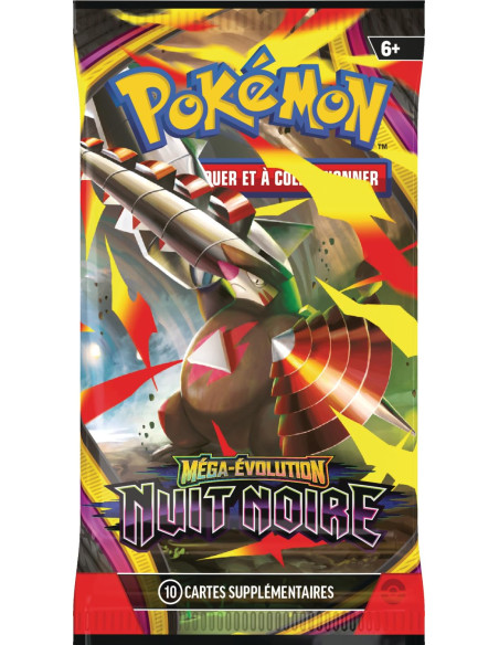 Pokémon: Lot De Boosters Méga évolution– Nuit Noire (6boosters) 