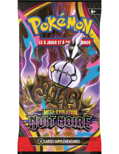 Pokémon: Lot De Boosters Méga évolution– Nuit Noire (6boosters) 