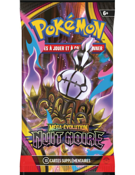 Pokémon: Lot De Boosters Méga évolution– Nuit Noire (6boosters) 