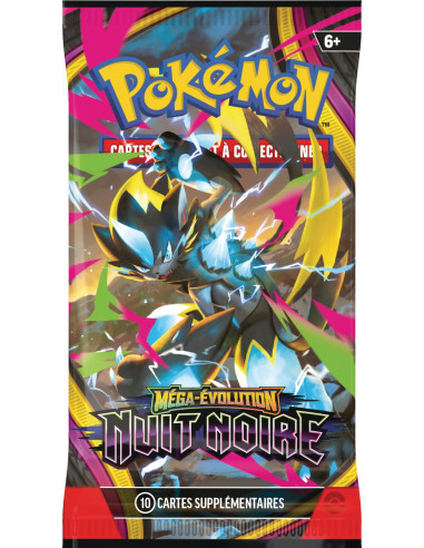Pokémon: Lot De Boosters Méga évolution– Nuit Noire (6boosters) 