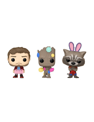 Funko Carrot Pocket Pop! Marvel   Groot   Guardians Of The Galaxy 3 Pack   Marvel Comics   Figurine En Vinyle à 