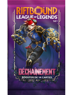 Riftbound Tcg | League Of Legends   Booster De 14 Cartes Set 3 : Déchainement   Version Francaise 