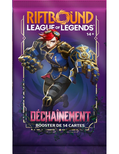 Riftbound Tcg | League Of Legends   Booster De 14 Cartes Set 3 : Déchainement   Version Francaise 