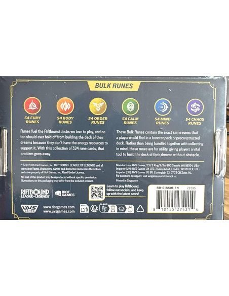 Précommande   Riftbound : League Of Legends   Runes En Vrac 