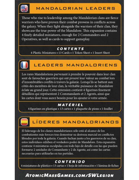 Asmodee   Star Wars Legion Mandalorian Leaders 