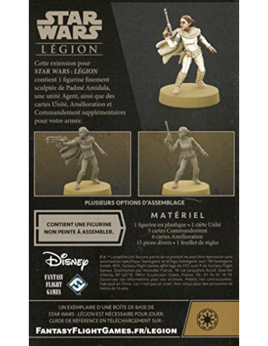 Fantasy Flight Games Jeu Star Wars   Légion : Padmé Amidala 