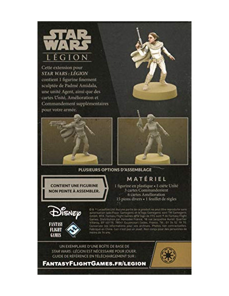 Fantasy Flight Games Jeu Star Wars   Légion : Padmé Amidala 