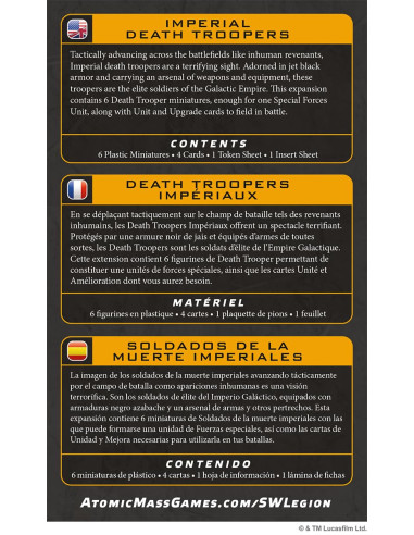 Asmodee Star Wars : Legion   Imperial Death Troopers Jeu De Figurines à Partir De 14 Ans 2 Joueurs Temps De Jeu De 90 