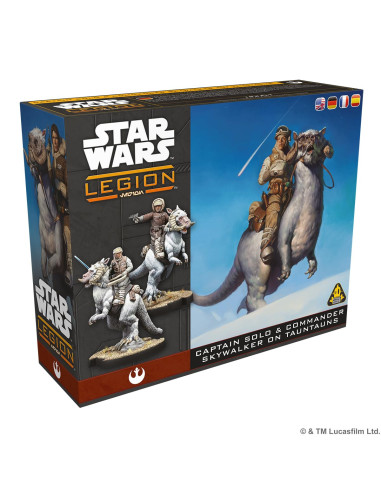 Asmodee   Star Wars Legion: Captain Solo & Commander Skywalker On Tauntauns 