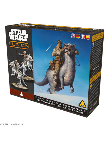 Asmodee   Star Wars Legion: Captain Solo & Commander Skywalker On Tauntauns 