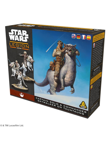 Asmodee   Star Wars Legion: Captain Solo & Commander Skywalker On Tauntauns 