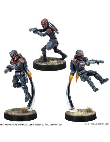 Asmodee   Star Wars Legion Mandalorian Super Commandos   Réédition Mandaloriens   Amg   Jeu De Figurines Stratégique 